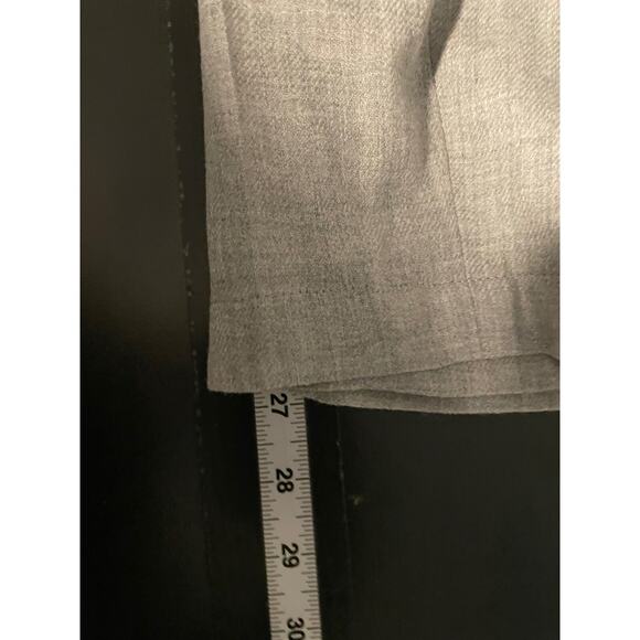 Akris Punto Womens Pants Size 6 Gray Virgin Wool Belted Tapered Leg Old Money - Picture 7 of 8